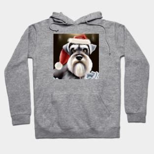 Cute Miniature Schnauzer Drawing Hoodie